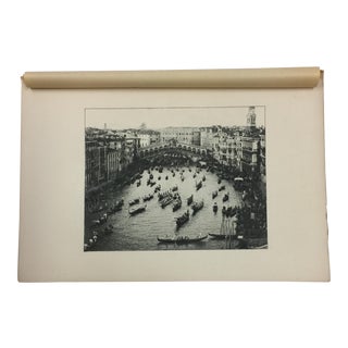 1893 Antique Photogravure Rialto Bridge, Venice For Sale