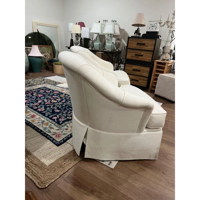 Pair of Ethan Allen Upholstered Club Chairs | Chairish