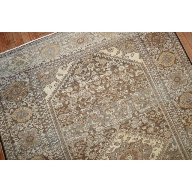 mid 20th century brown tone persian hamedan rug Details rug no. 31827 size 4' 8" x 6' 10" (142 x 208 cm)