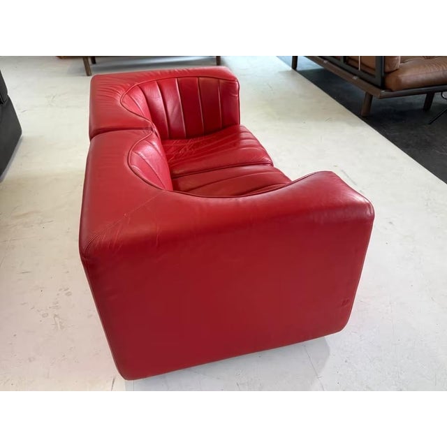 Novemila 9000 Sofa in Leather by Tito Agnoli for Arflex, Set of 2 For Sale - Image 9 of 14