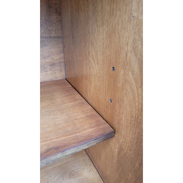 Gold 1960s Bohemian Mid-Century Modern Thomasville Shalimar Credenza Small Pecan Hollywood Regency For Sale - Image 8 of 12
