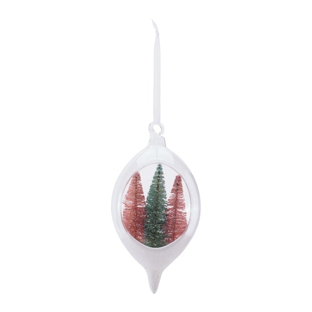 Add dimension and modern holiday charm to your décor with this set of Triple Tree Open Frame Ornaments. Each 5.5-inch...