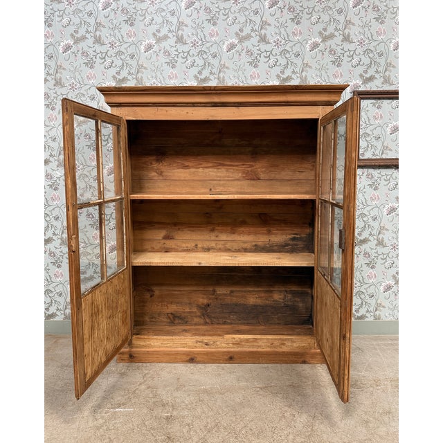Antique Pine Display Cabinet, 1890s For Sale - Image 4 of 9