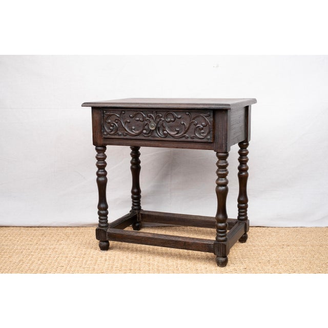 Spanish Revival Antique Spanish Revival Style Side Table For Sale - Image 3 of 9