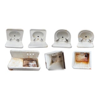 7 Vintage 1920s Sinks Varied Styles For Sale
