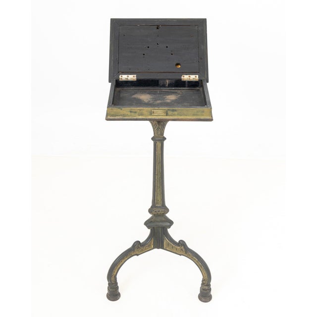 French Marble Top and Cast Iron Telephone Table For Sale In New York - Image 6 of 10