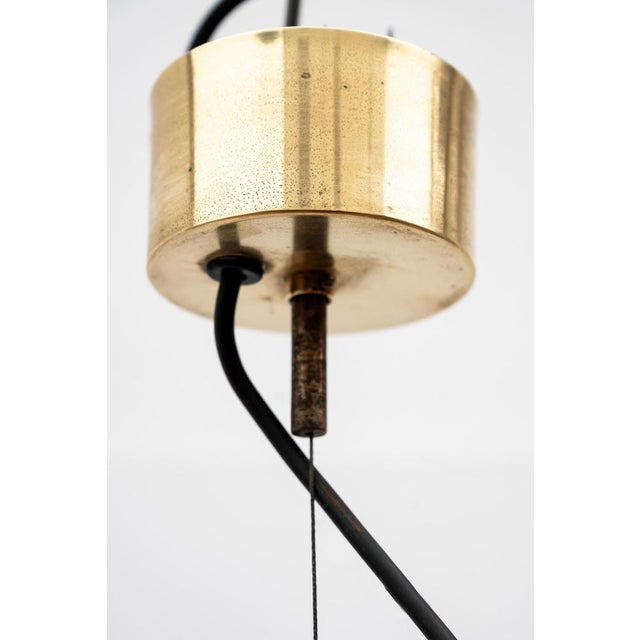 Vintage Italian Brass Pendant Light, 1960s For Sale - Image 4 of 8