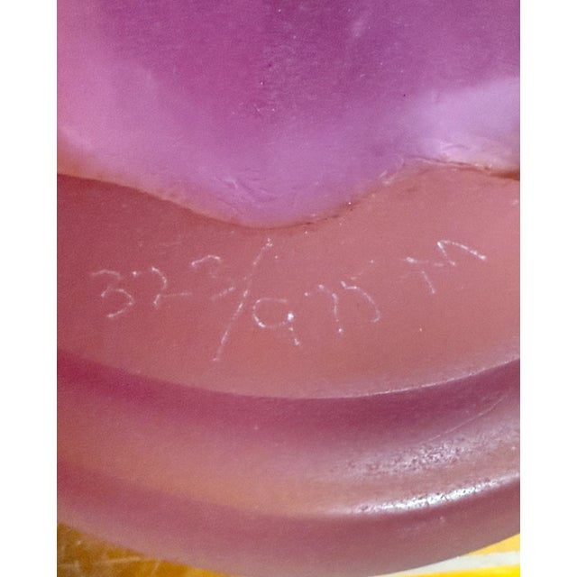 Vintage Lucite Dolphins Sculpture Signed Donjo ~ 323/995 Limited Edition For Sale - Image 4 of 7