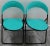 Matched Pair of Postmodern Italian Designer Studio GP Green Folding Chairs, 1980s Marked under the seat with Design Studio...