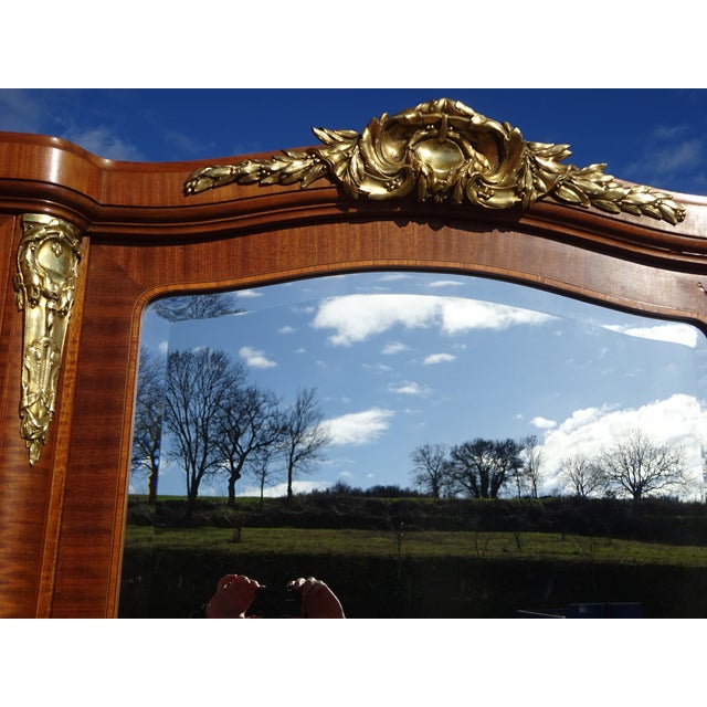 Louis XVI Wardrobe in Marquetry and Bronze, 1920s For Sale - Image 10 of 18