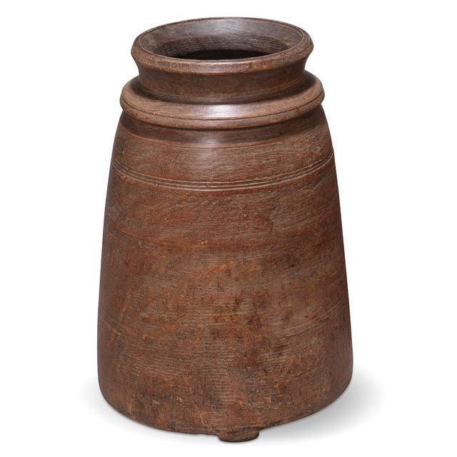 Mid-Century Wooden Storage Pot, 1940s For Sale - Image 4 of 6
