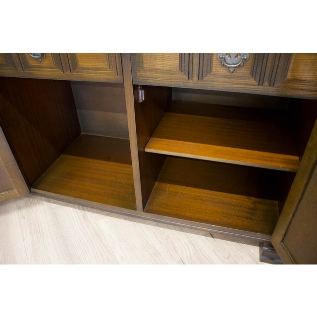 Brown Vintage Dark Oak Toledo Sideboard from Younger, 1970s For Sale - Image 8 of 11