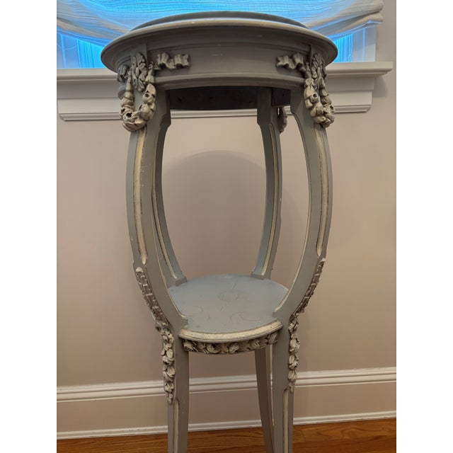 French Vintage French Pedestal - Plant Stand For Sale - Image 3 of 12