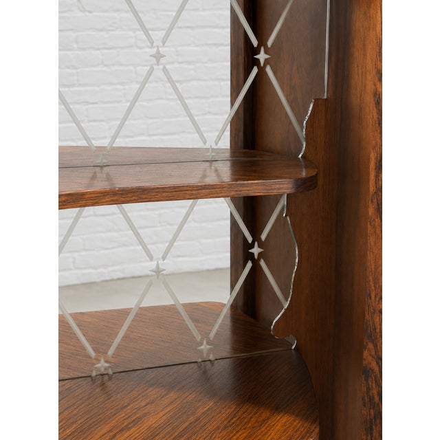 Mid Century Modern Teak Corner China or Liquor Cabinet, Made in Denmark. C. 1960's For Sale - Image 14 of 14