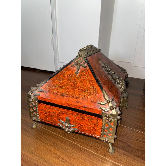 Early 20th Century Dowry Chest/ Malabar Box From Kerala, India For Sale - Image 10 of 11