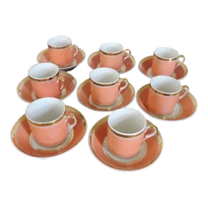 1810 Porcelain Tea Cups and Saucers - Set of 8