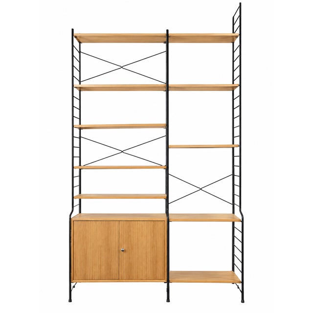 Mid-Century Ash Shelf Wall Unit from WHB Germany, 1960s For Sale - Image 18 of 18