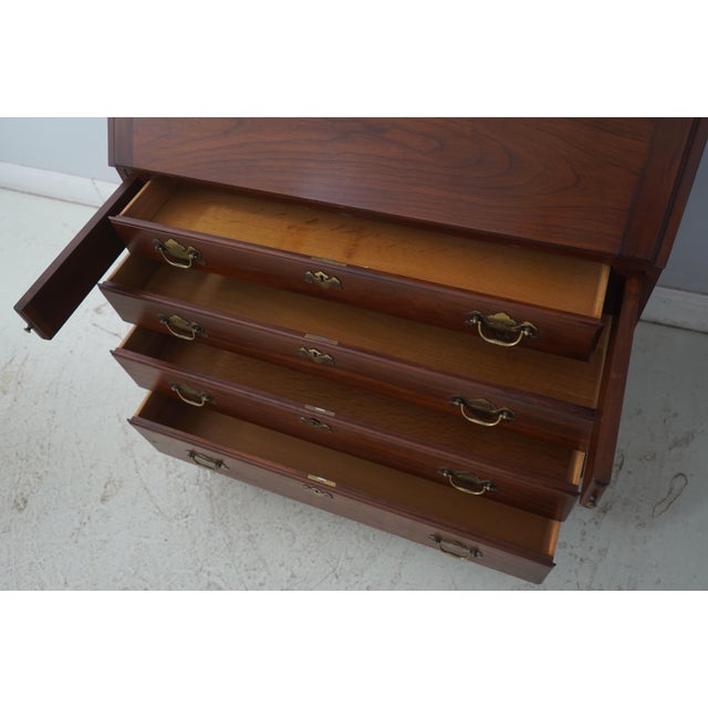 Wood Henkel Harris Virginia Galleries Cherry Secretary Desk For Sale - Image 7 of 18