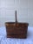 Arts & Crafts Early 20th Century Rattan Fruit Basket With Hinged Handle For Sale - Image 3 of 7