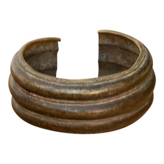 Antique West African Brass Bracelet For Sale