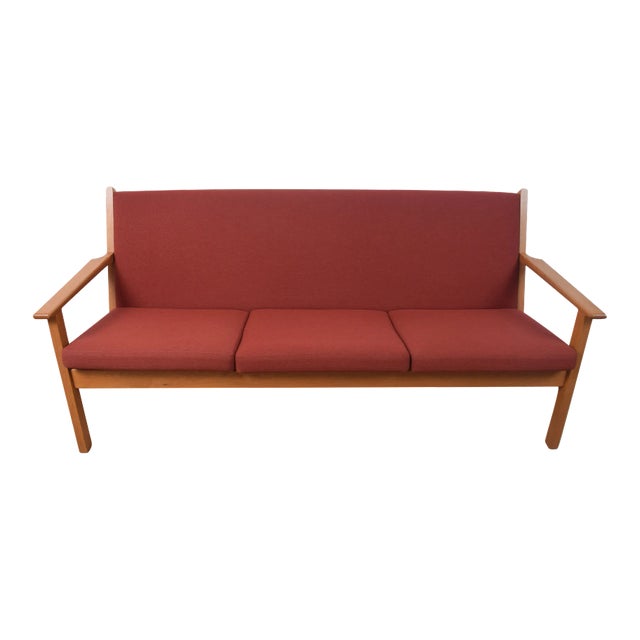 Danish Model GE-265 3-Seater Sofa by Hans J. Wegner for Getama, 1960s For Sale