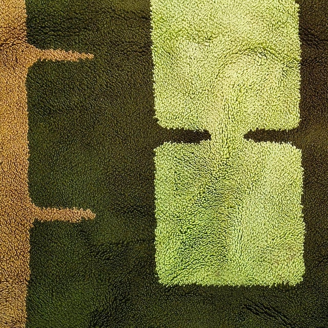 Space Age Geometric Rug in Wool, Italy, 1970s For Sale - Image 6 of 14