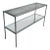 1970s Modern Chrome Faux Bamboo Glass Top Console / Sofa Table For Sale