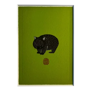 Contemporary Japanese Wombat Print
