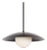 Dome Pendant Light, Black, 53.25in H, 5 Inch Glass Globe, by Research.Lighting, Modern, Minimal Hanging Light For Sale