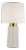 Barbara Barry by Visual Comfort Signature Xian 30" Table Lamp in Ivory and Soft Brass with Linen Shade For Sale