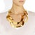 A stunning statement necklace and unique design, geometric, sculptural and highly stylised, from Herve Van Der Straeten....