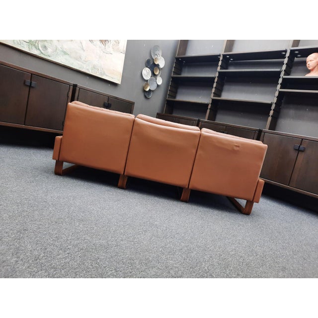 Three-Seater Leather Sofa by Wilhelm Möller for Cor, 1970s For Sale - Image 9 of 18