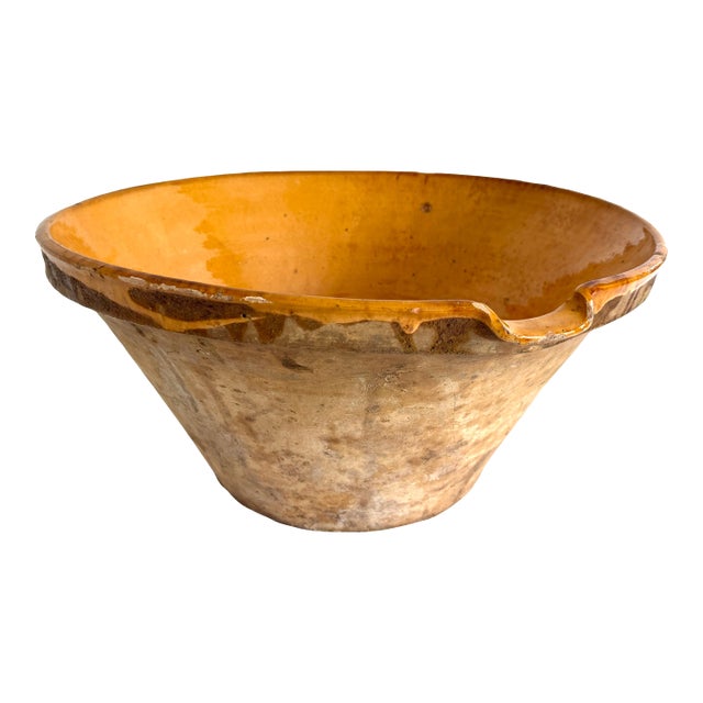 19th C French Terracotta Tian Confit Bowl For Sale