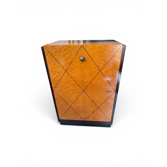 Black Art Deco Wooden Bar Cabinet, 1920s For Sale - Image 8 of 8