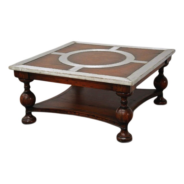 1970s Shoreditch Mahogany & Metal Industrial Coffee Table—rugged Industrial Edge Meets Old-World Craftsmanship. For Sale