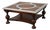 1970s Shoreditch Mahogany & Metal Industrial Coffee Table—rugged Industrial Edge Meets Old-World Craftsmanship. For Sale