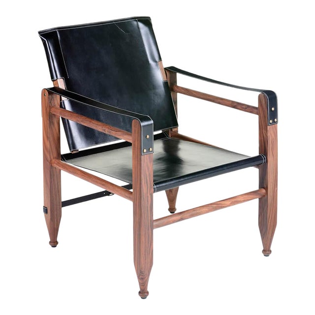 Leather Campaign Chair Chairish