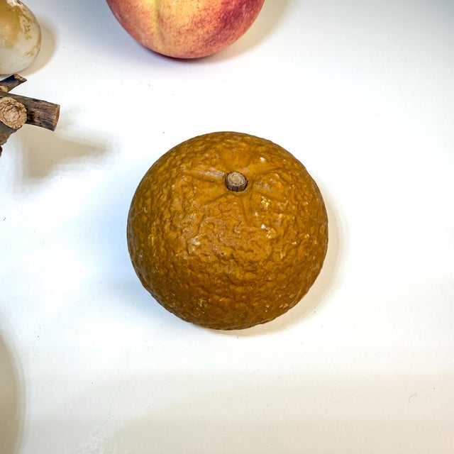 Stone Vintage Italian Hand-Carved Stone Fruit Collection With Grapes, 10 Pieces For Sale - Image 7 of 12