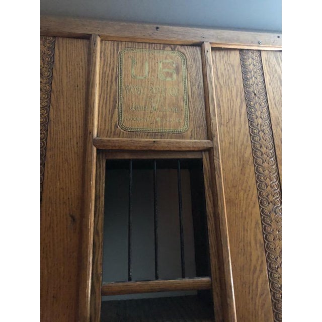 Antique Us Postal Mail Window Cabinet Chairish
