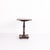 Antique pedestal side table from the 1890s, made of oak. The table stands on a central pedestal base and features a tilt-...
