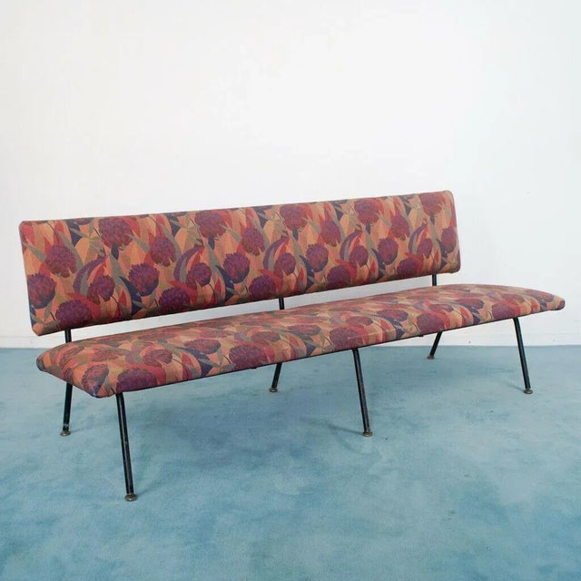 Vintage Floral Fabric & Iron 3-Seat Sofa from Rima, 1970s For Sale - Image 11 of 11