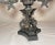 Victorian Pair of Antique 1800's Solid Patinated Bronze Candelabra Candle Holders Heavy For Sale - Image 3 of 10