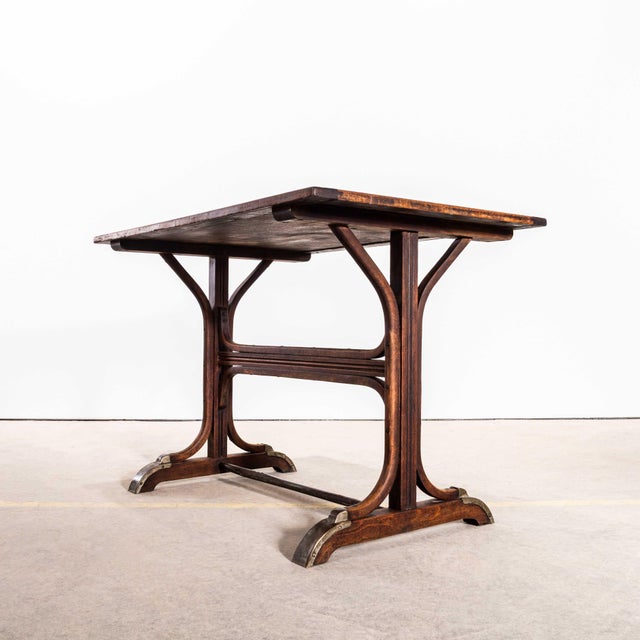 1940s Vintage French Bistro Café Table from Bentwood, 1940s For Sale - Image 5 of 10