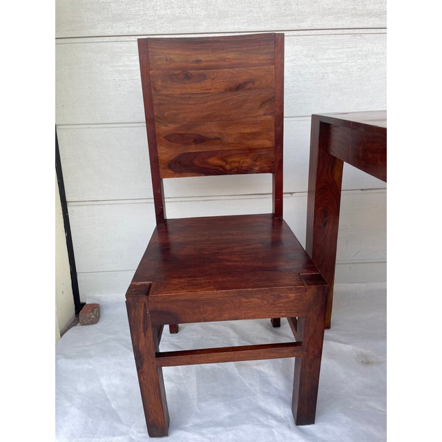 Modernist Table and Chairs in Rosewood, 1970s, Set of 6 For Sale - Image 15 of 18