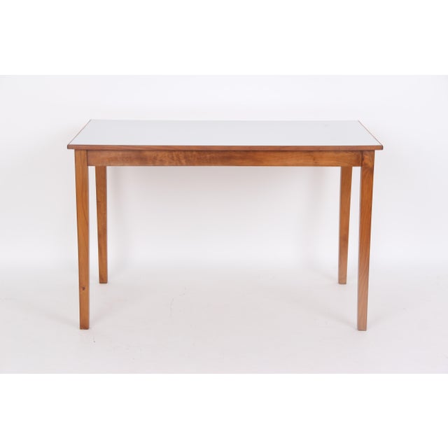 Danish Kitchen Table with Malemin Tabletop, 1950s For Sale - Image 9 of 9