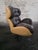 Set of Mid-Century Modern Lounge Chair with Ottoman in Leather, 1970s For Sale - Image 3 of 9