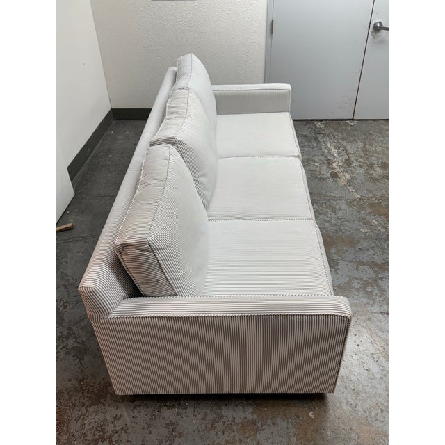 2020s Serena & Lily Bespoke Perennials Pinstripe Sofa For Sale - Image 5 of 12