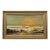 Golden Seascape with Waves Crashing onto Rocks at Sunset by 20th Century Artist 1980 Circa For Sale