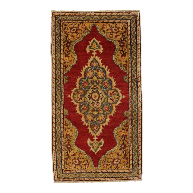 Vintage Turkish Yastik Rug - 01'08 X 03'01 For Sale