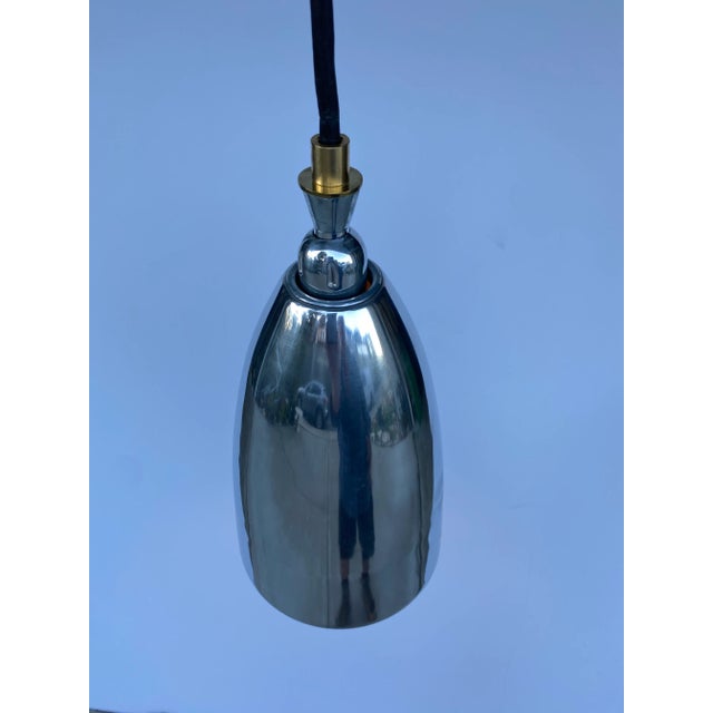 Metal Vintage Cast Aluminum Swivelier Pendant Light For Sale - Image 7 of 7